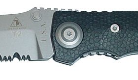 LONE WOLF HARSEY T2 TACTICAL DROP POINT SERRATED