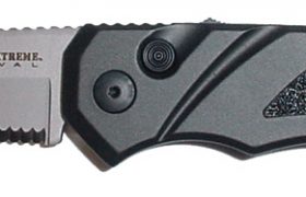 SCHRADE 70S DROP POINT AUTOMATIC PART SERRATED BLADE